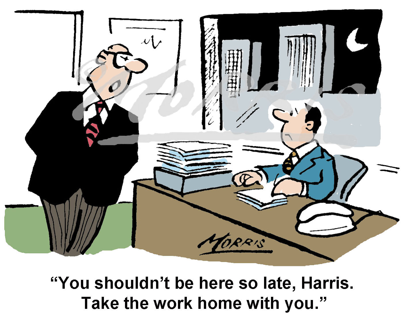 office manager cartoon