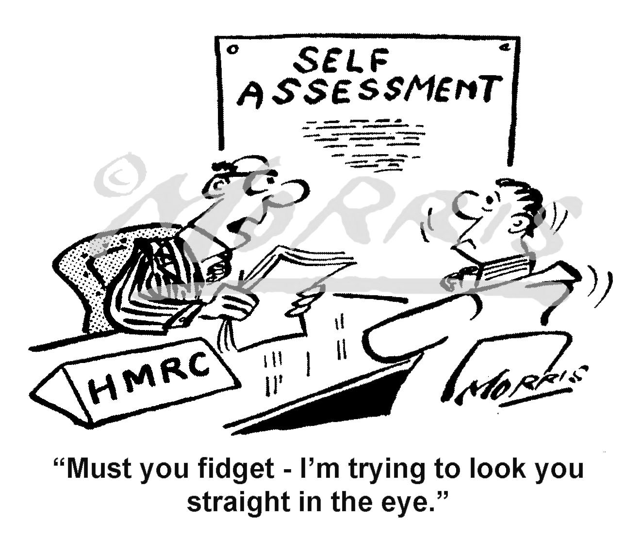 self assessment cartoon